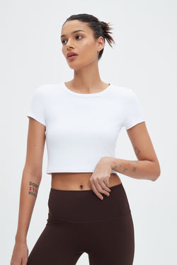 Stella Lycra® Crew Neck Crop Top