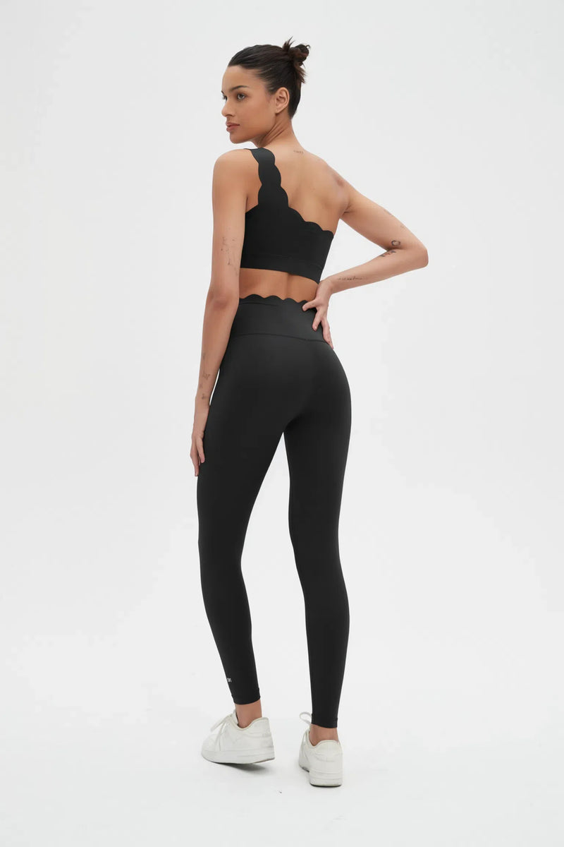 Helena Scalloped High Waist Legging