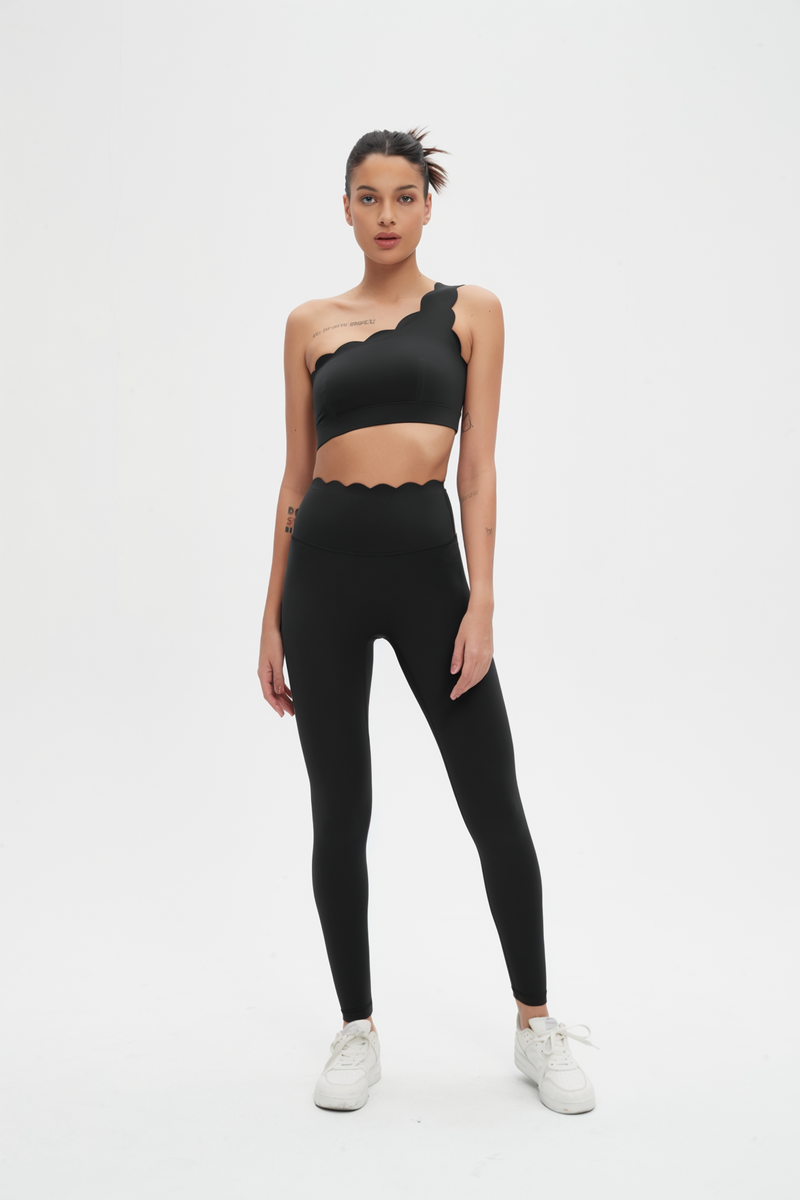 Helena Scalloped High Waist Legging