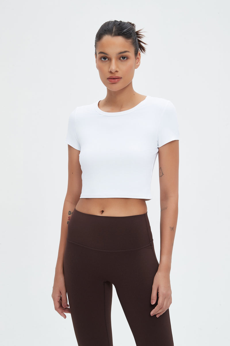 Stella Lycra® Crew Neck Crop Top