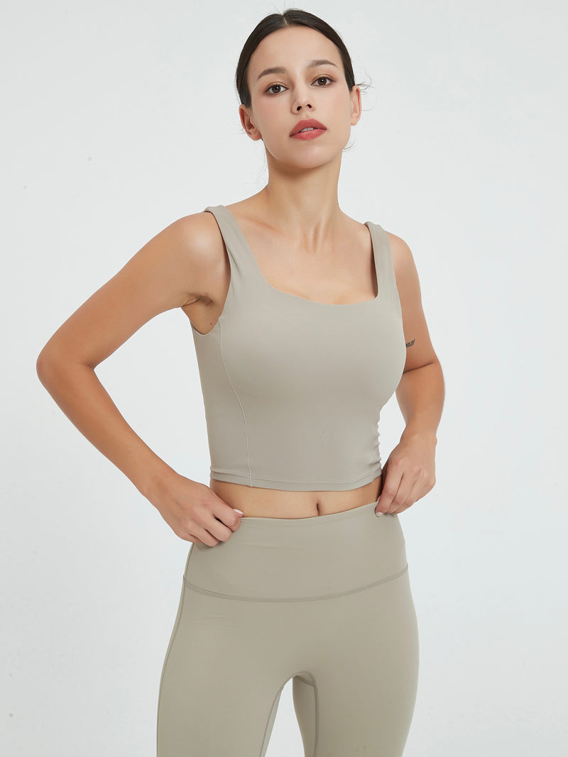 Grace Square Neck Molded Cup Tank Top