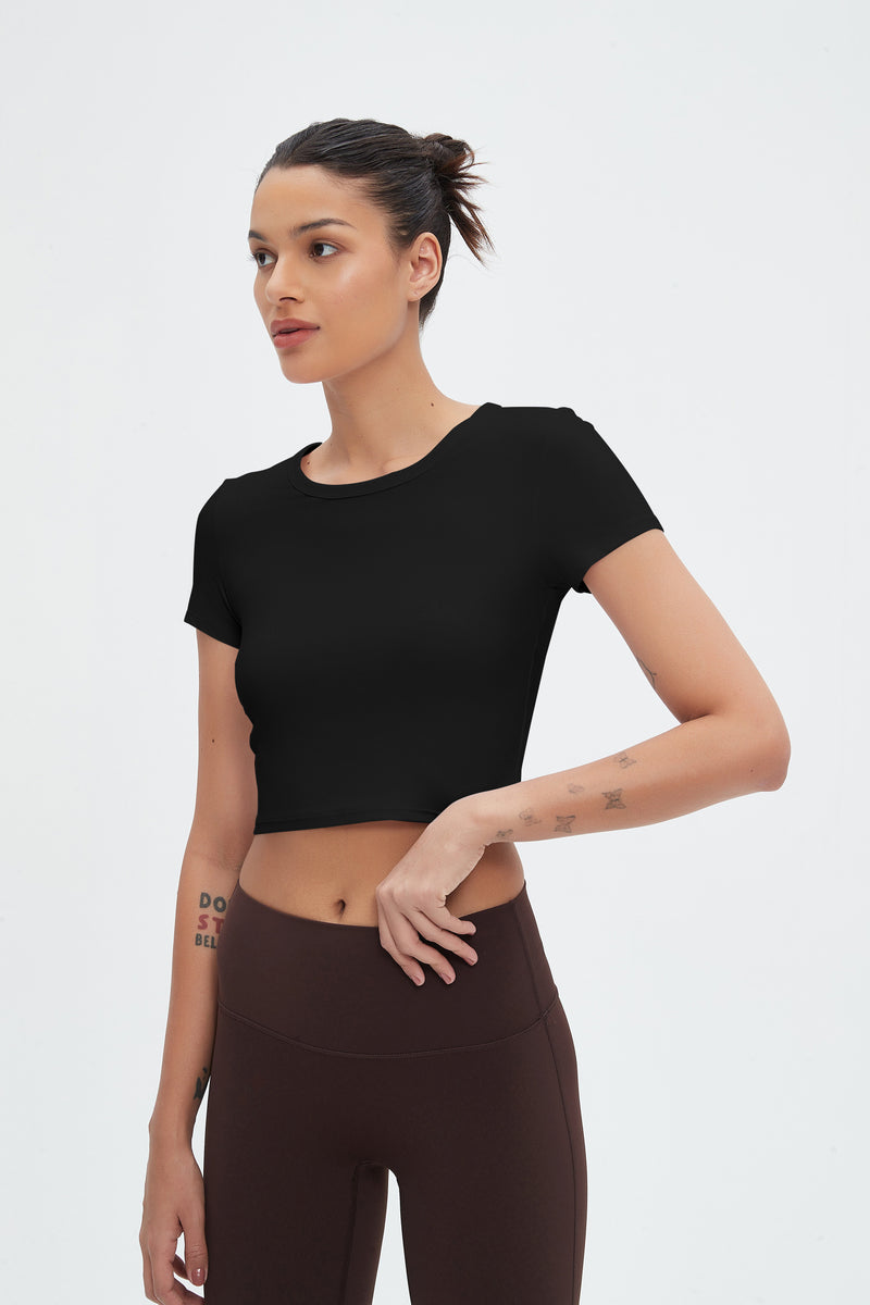 Stella Lycra® Crew Neck Crop Top